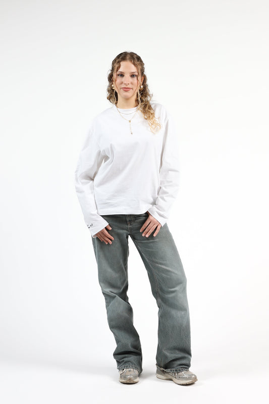 John 1 : 5 Longsleeve White